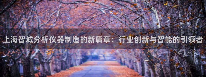 云顶国际集团发展有限公司：上海智城分析仪器制造的新篇章：行业