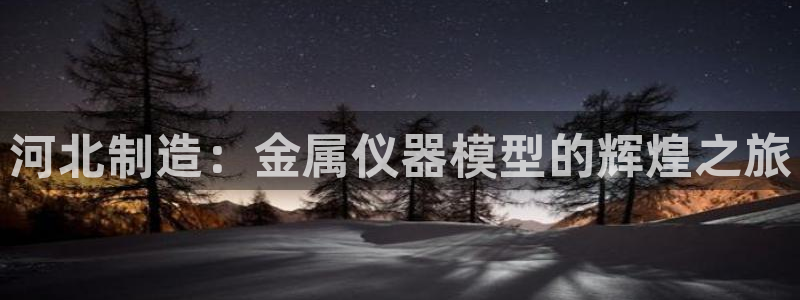 云顶集团有限公司简介地址：河北制造：金属仪器模型的辉煌之旅