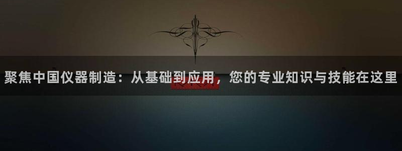 云顶国际AB网：聚焦中国仪器制造：从基础到应用，您的专业知识