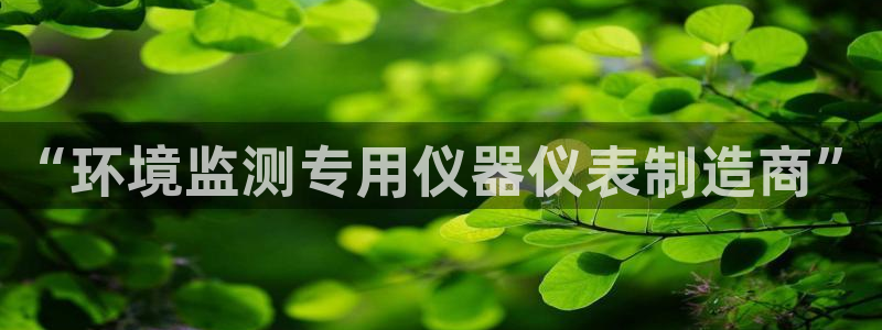 云顶国际服怎么下：“环境监测专用仪器仪表制造商”