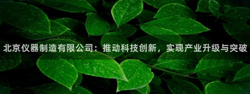 云顶国际装饰设计招聘：北京仪器制造有限公司：推动科技创新，实