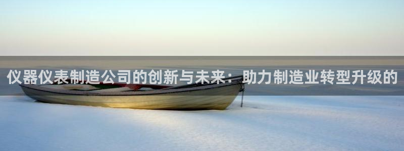 云顶国际平台违法吗?：仪器仪表制造公司的创新与未来：助力制造