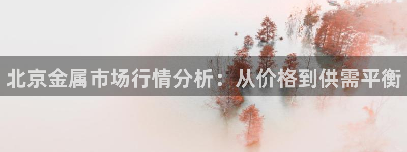 云顶集团网站安全吗：北京金属市场行情分析：从价格到供需平衡